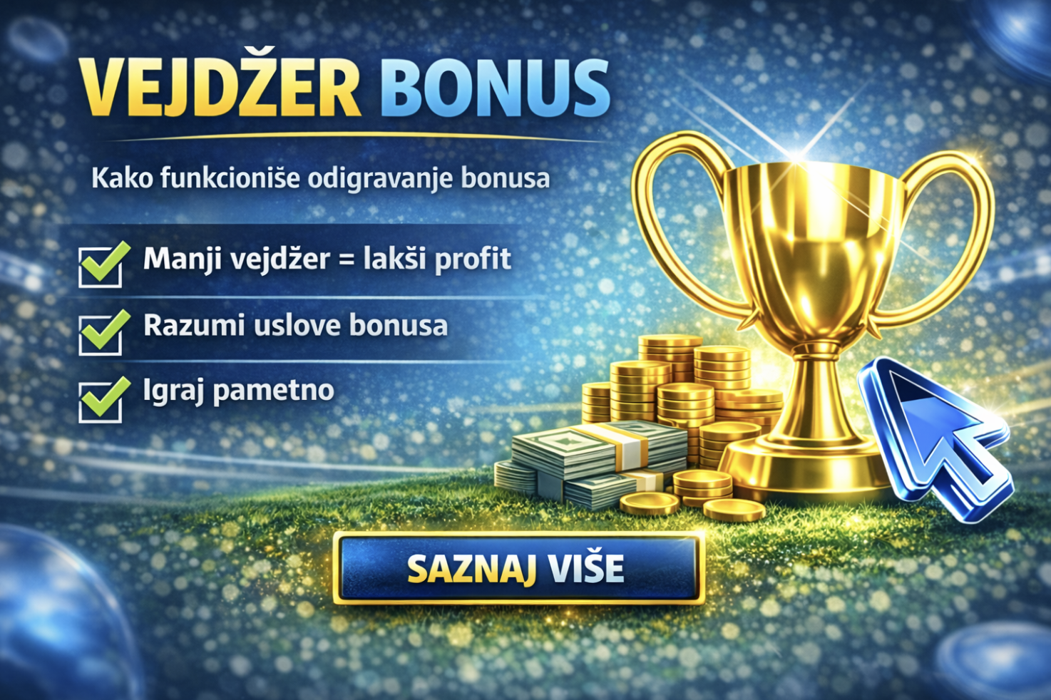 Šta je vejžder u klađenju – kako funkcioniše bonus i odigravanje