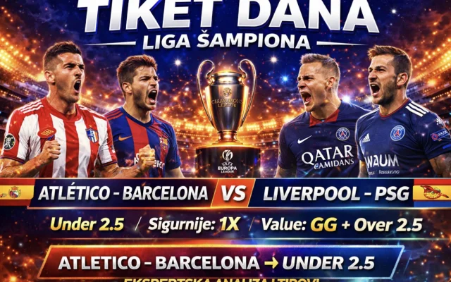Tiket dana Liga šampiona 14.04.26