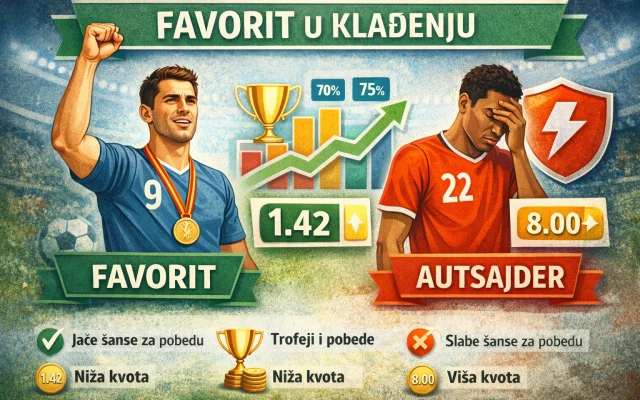 Favorit u klađenju šta znači, kako ga prepoznati i kako se kladiti