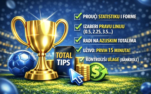 Total u klađenju: šta je, kako se računa i kako ga igrati pametno (TB/TM, azijski total)