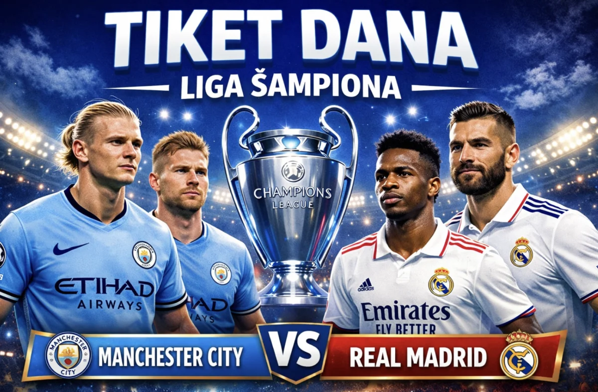 Manchester City Real Madrid prognoza i tiket dana Liga šampiona