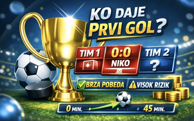 Ko daje prvi gol u klađenju: šta znači opklada „zabija prvi“, kako se računa i kako igrati pametno