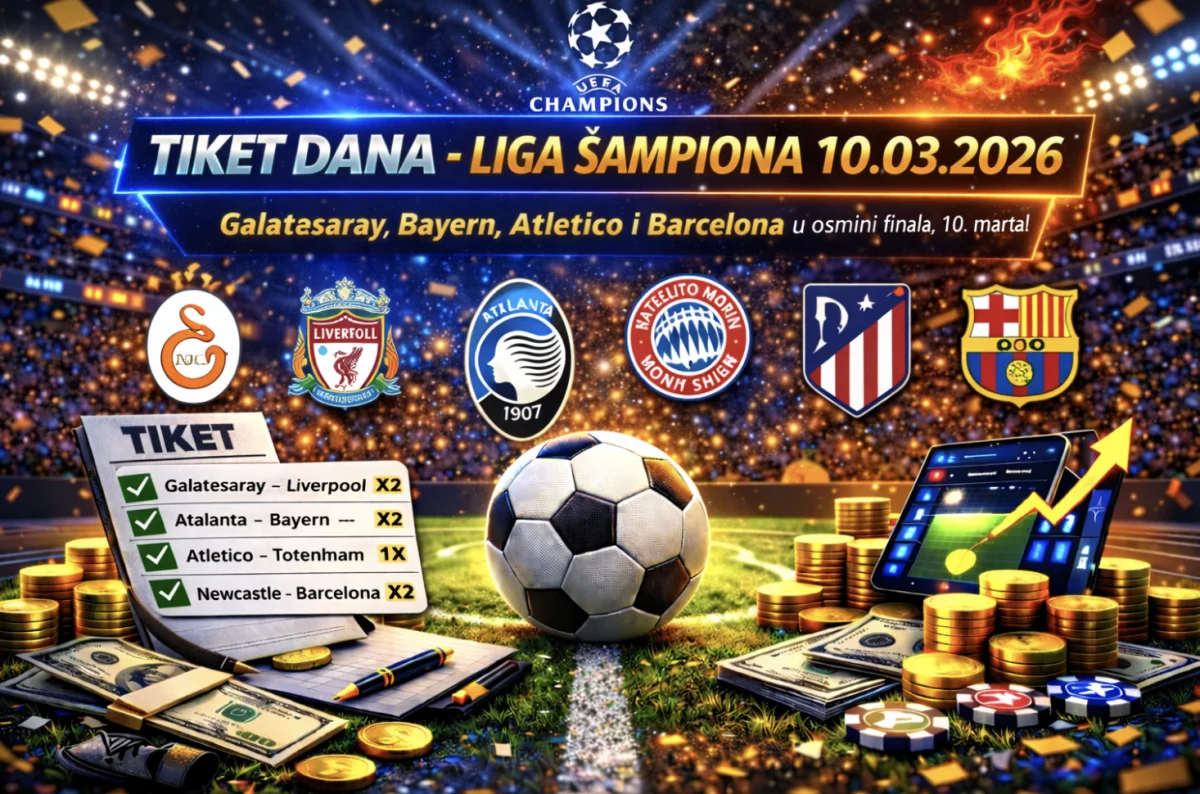 Tiket dana 10.03.2026: Liga šampiona tipovi za Liverpool, Bayern