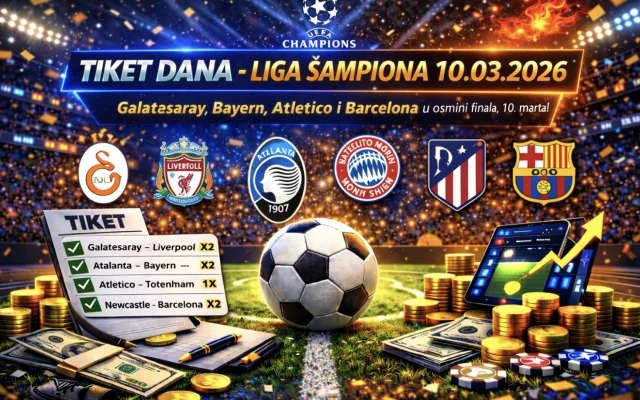 Tiket dana 10.03.2026: Liga šampiona tipovi za Liverpool, Bayern