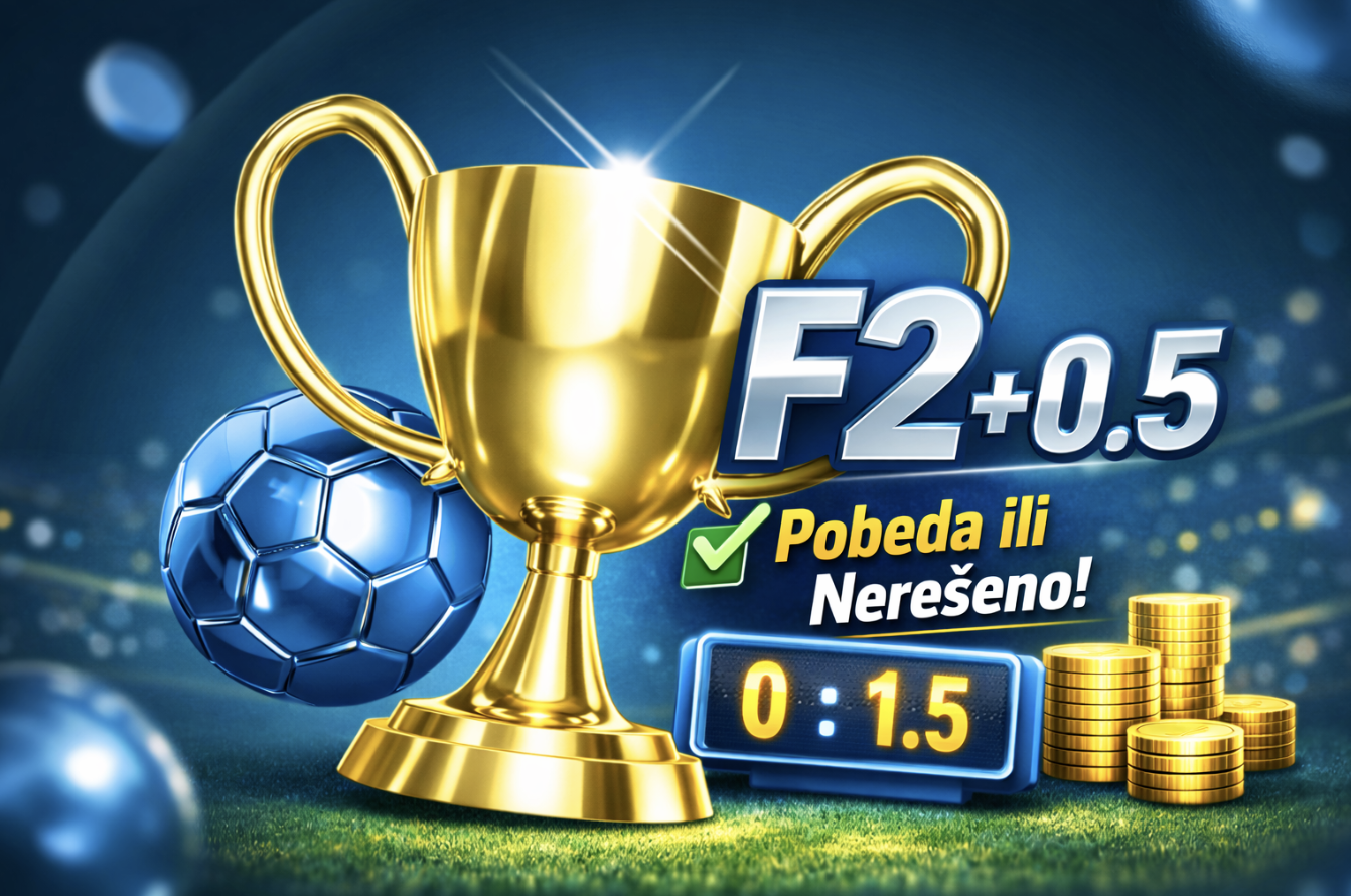 F2(0,5) u klađenju: šta znači azijski hendikep +0,5 na goste i kako ga pametno koristiti