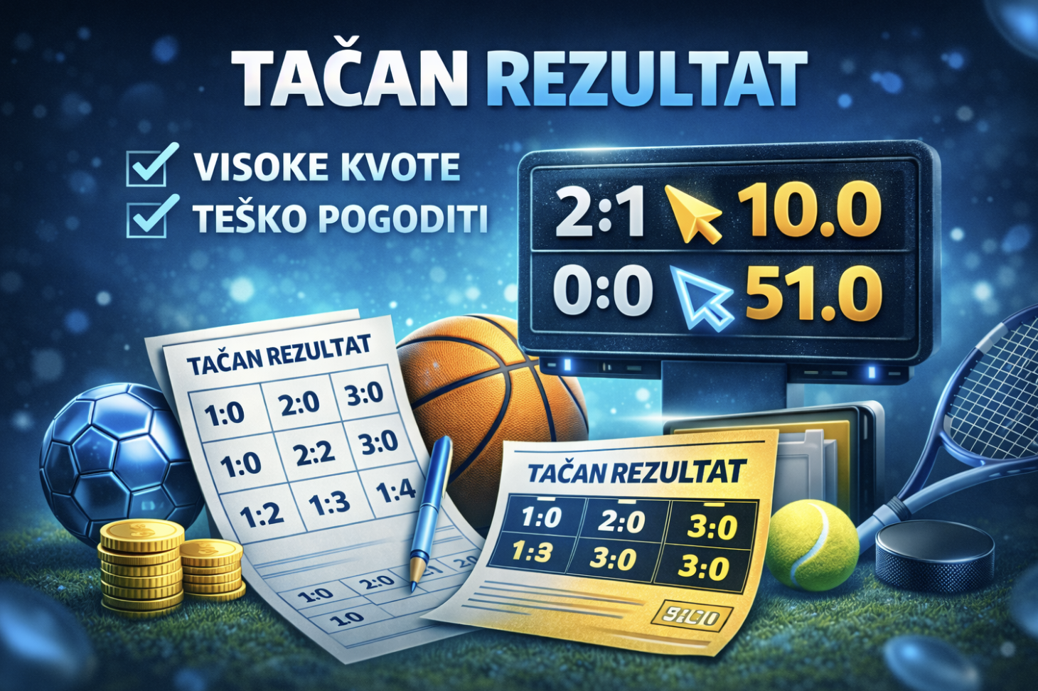 Tačan rezultat u klađenju – šta znači i kako igrati ovu opkladu