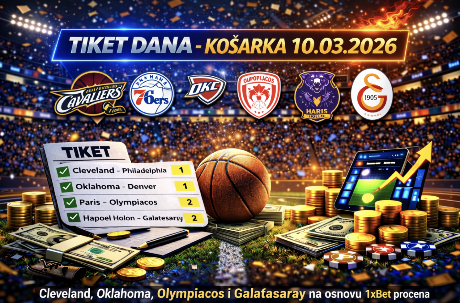 Tiket dana NBA (10.03.2026)