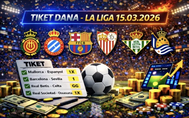 Tiket dana 15.03.2026: Barcelona, Betis i Mallorca tipovi za La Ligu