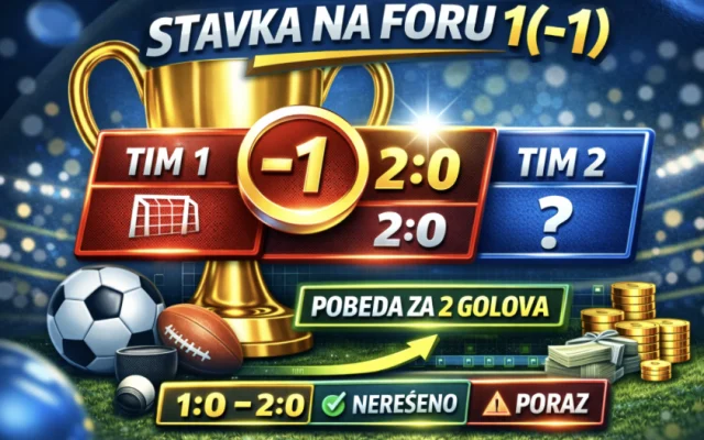 Hendikep 1(-1) u klađenju: šta znači i kako se računa