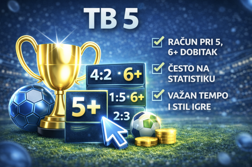 Total preko 5 (TB 5) u klađenju: značenje, obračun, primeri i strategije