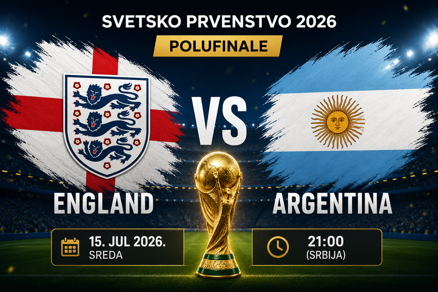 Engleska – Argentina: Mesi ili Kejn za veliko finale?