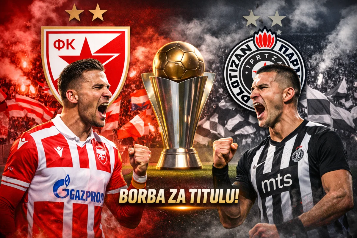 Trka za titulu u Superliga Srbije se zahuktava — FK Crvena zvezda i FK Partizan u borbi za prvo mesto