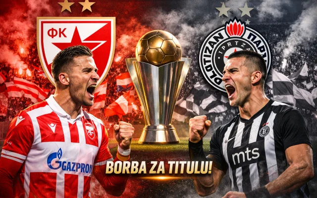 Trka za titulu u Superliga Srbije se zahuktava — FK Crvena zvezda i FK Partizan u borbi za prvo mesto