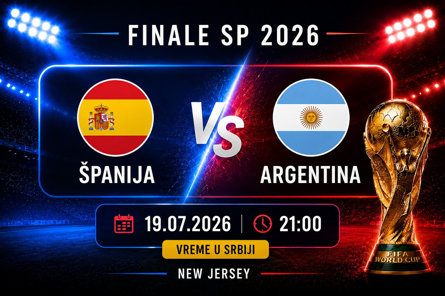 Finale SP 2026: Španija ili Argentina – ko osvaja titulu?
