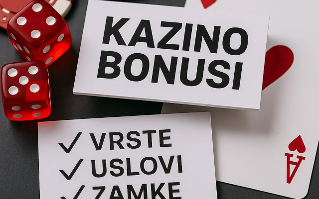 Kazino bonusi: vrste, uslovi i zamke (WR, max bet, iskljucenja)