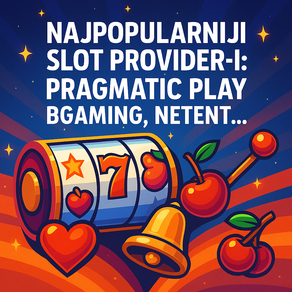 Najpopularniji slot provider-i: Pragmatic Play, BGaming, NetEnt…