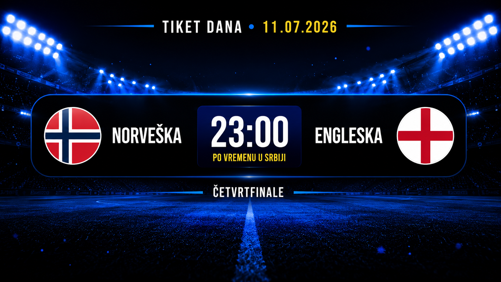 Norveška – Engleska: prognoza i analiza četvrtfinala SP