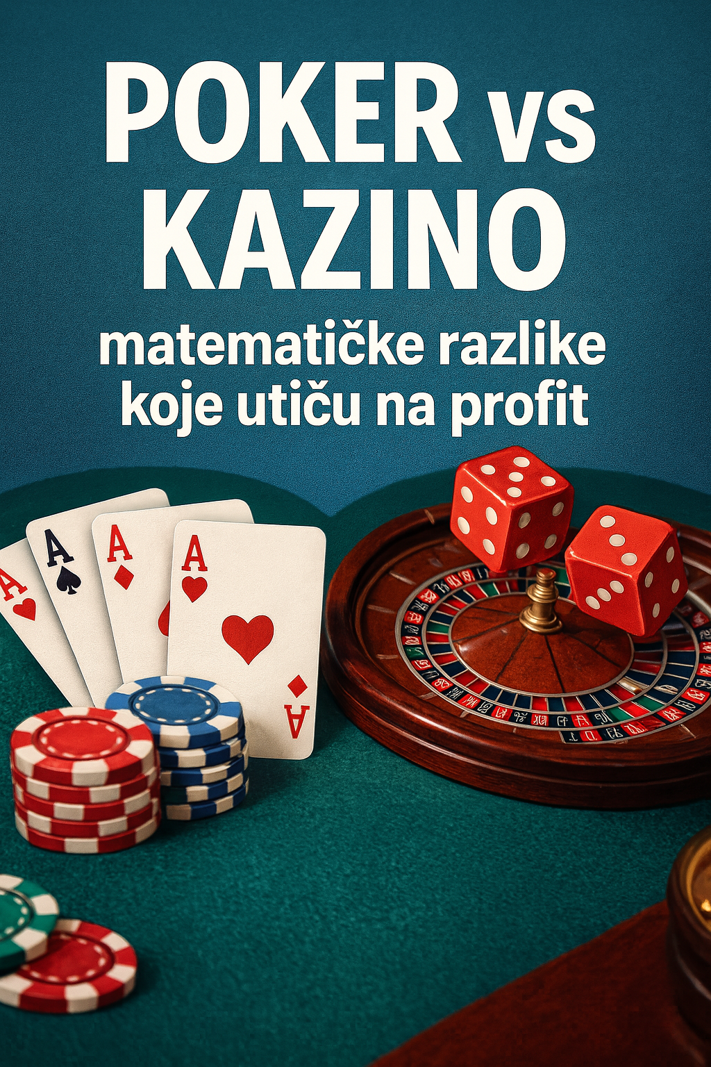 Poker vs Kazino: matematičke razlike koje utiču na profit