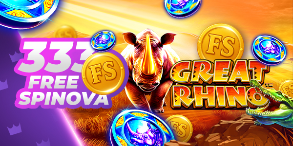 King bonus dobrodošlice 333 besplatna spina Great Rhino